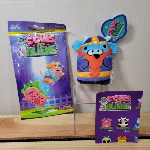 Cows Vs Aliens Bean Bag Plush: #35 RED - NEW - Picture 1 of 4